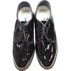 Capps Men's 10 Dress Shoes Black With Laces High Polish